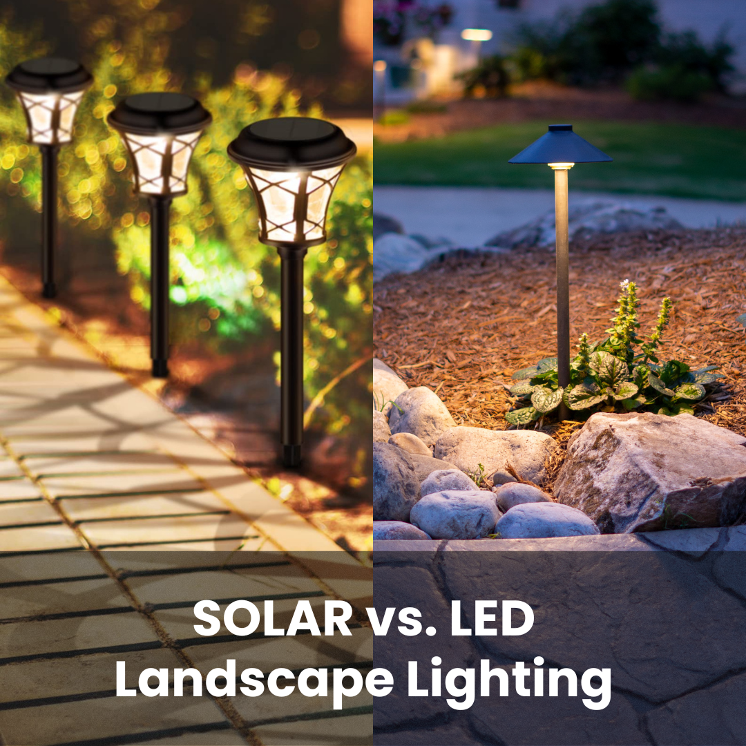 Solar Lighting vs. Wired LED Landscape Lighting